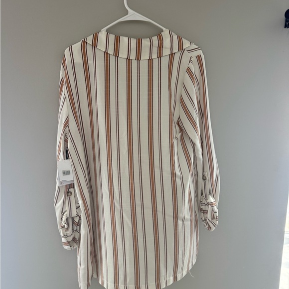 Striped Open-Front Cardigan - Picture 2 of 5